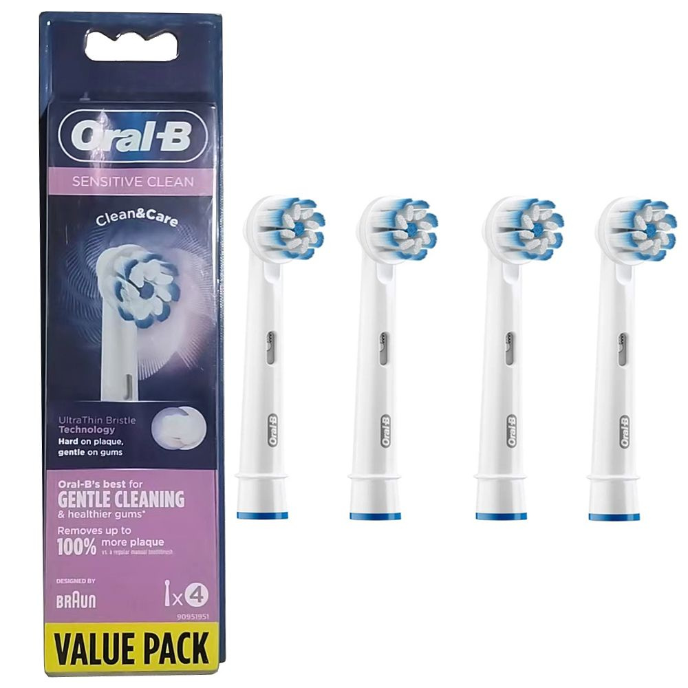 Насадки для зубной щетки ORAL-B EB60 Sensitive Clean 4 шт - купить с ...