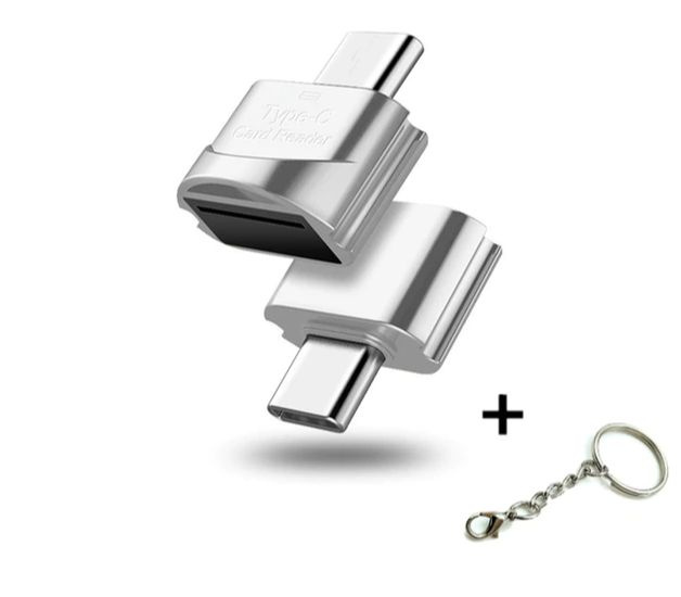 Картридер mini / microSD (Type-C), серебристый #1