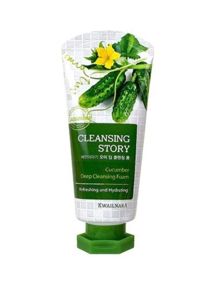 Welcos Пенка для умывания с огурцом Cleansing Story Foam Cleansing (Cucumber) 120гр !СРОКИ ГОДНОСТИ 11.2023! #1