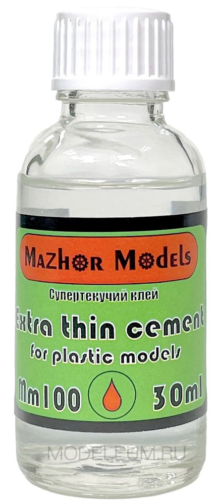 Mazhor Models Клей супертекучий для сборных моделей (Extra thin cement), 30 мл  #1