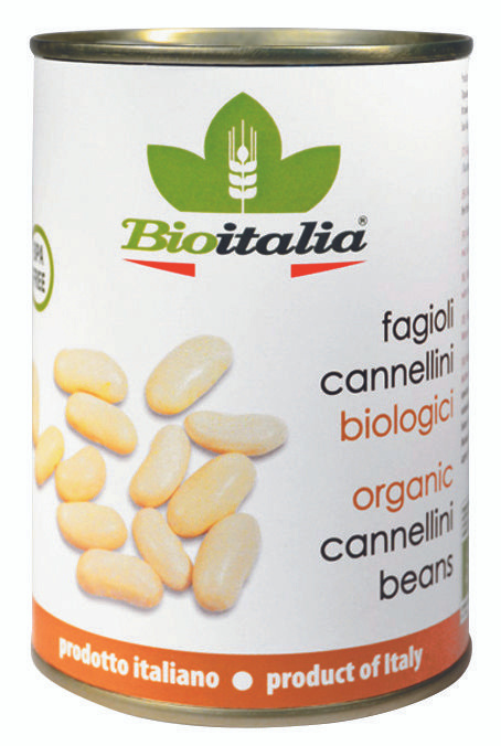 Фасоль BIOITALIA Fagioli cannellini белая консервированная, 400г #1