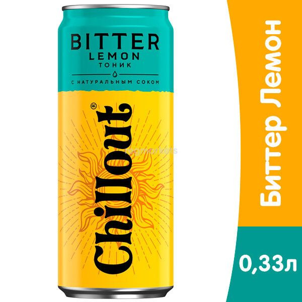 Газиров.напиток тоник Chillout Bitter Lemon 0.33x12штук #1