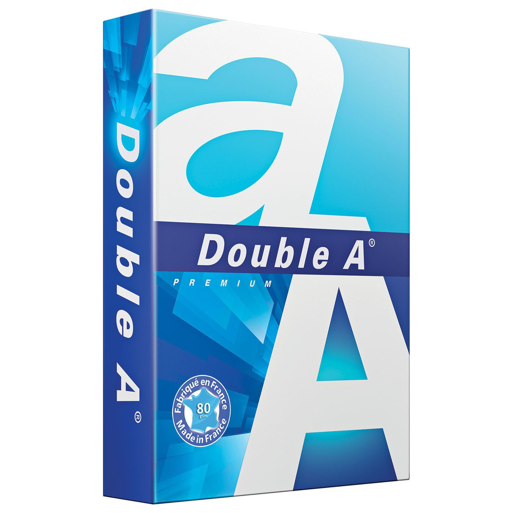 Бумага Double A офисная, А4, 80 г,м2, 500 листов, Эвкалипт, Франция, 163% CIE  #1