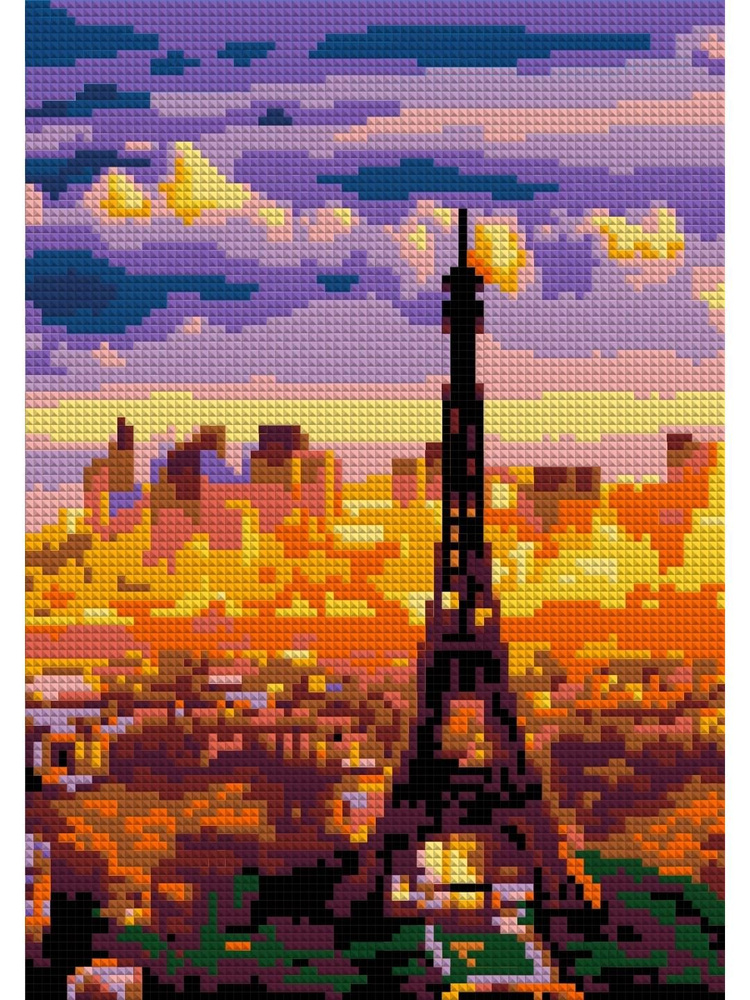 LORI. Алмазная мозаика "Вечерний Париж" #1