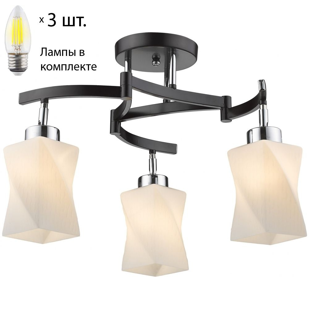 Подвесная люстра с лампочками Velante 271-127-03 Lamps E27 Свеча #1