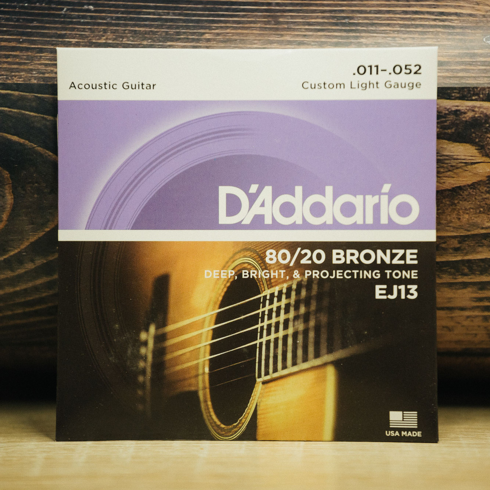 D'ADDARIO BRONZE 80/20 EJ13 струны для акустической гитары #1