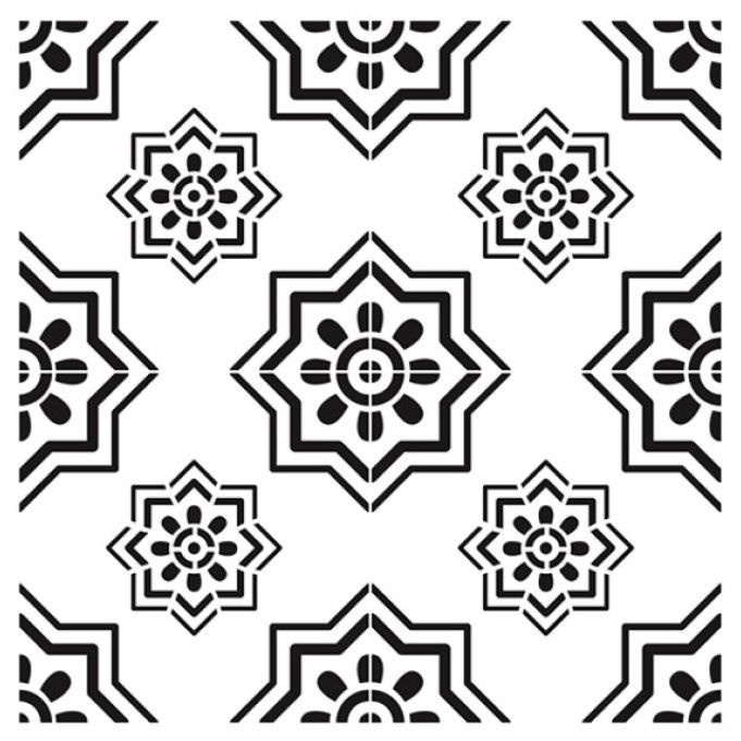 Трафарет Cadence Home Decor Midi Stencil Collection 25 х 25 см. HDM-178 #1