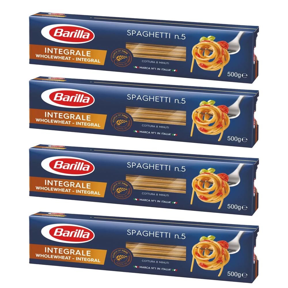 Макароны Barilla spaghetti Integrale №5 500 г - 4 шт #1