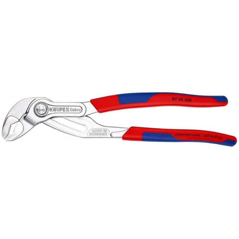 "KNIPEX" COBRA 87 05 250 Клещи переставные с фиксатором, под ключ 46 мм, L-250 мм, хром  #1