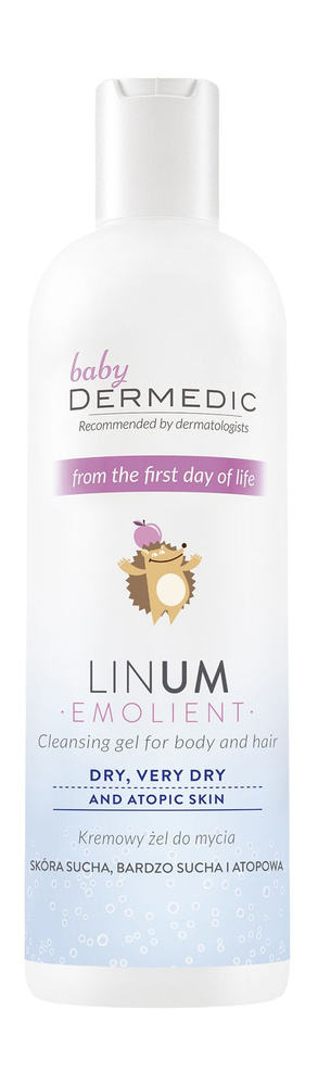 Dermedic Linum Emolient Baby очищающий гель для тела и волос #1