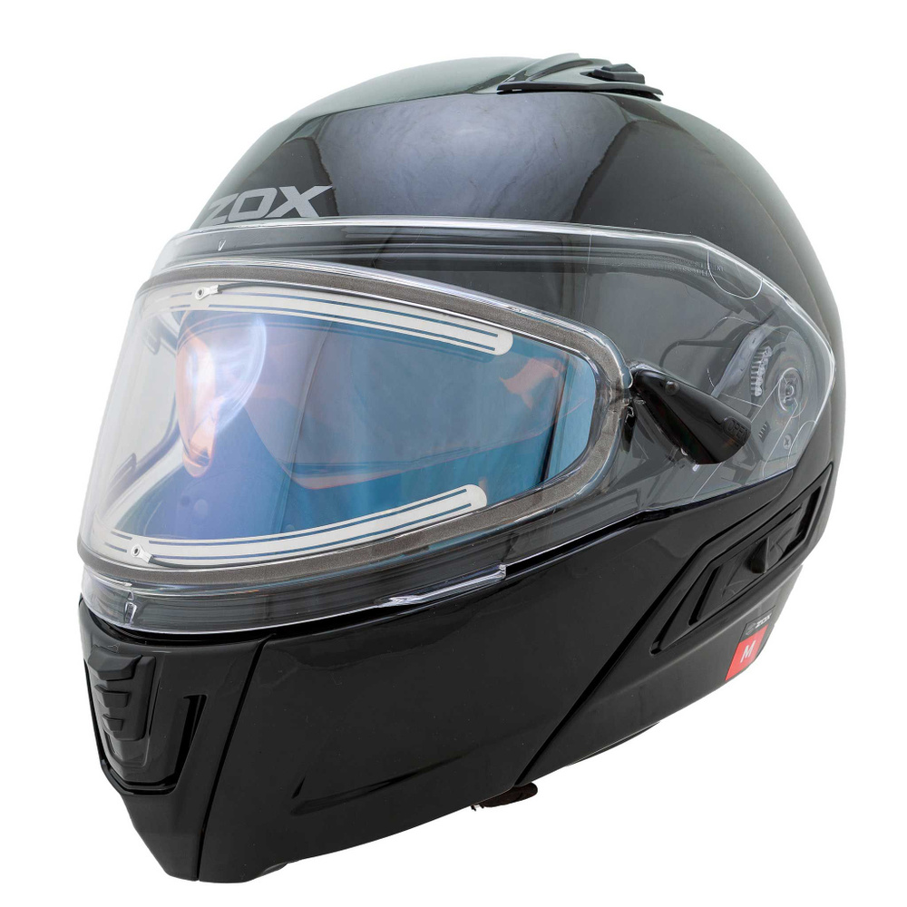 Шлем снегоходный ZOX Condor, стекло с электроподогревом, глянец, черный, размер XXL  #1