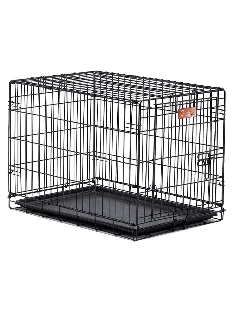 Клетка MidWest iCrate для собак,1 дверь, черная (78х49х54,5см) #1