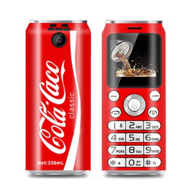 Мини телефон / Маленький нано телефон K8, кнопочный с камерой, Красный  #1