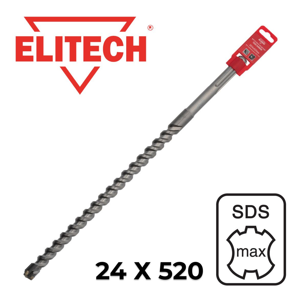 ELITECH 1820.040600 Бур SDS-max 24х520 #1