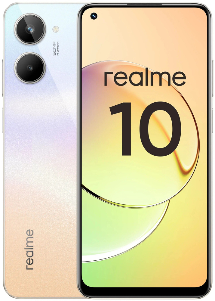 realme Смартфон 10 8/128 ГБ, белый #1