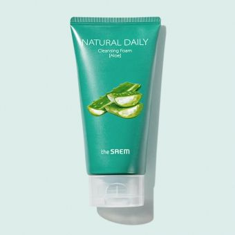 Пенка для умывания с экстрактом алоэ THE SAEM Natural Daily Cleansing Foam Aloe 150 мл  #1