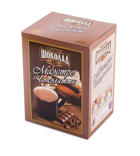Горячий Шоколад "Маэстро Чоколатти"(10 пак по 25гр)*5 упаковок  #1