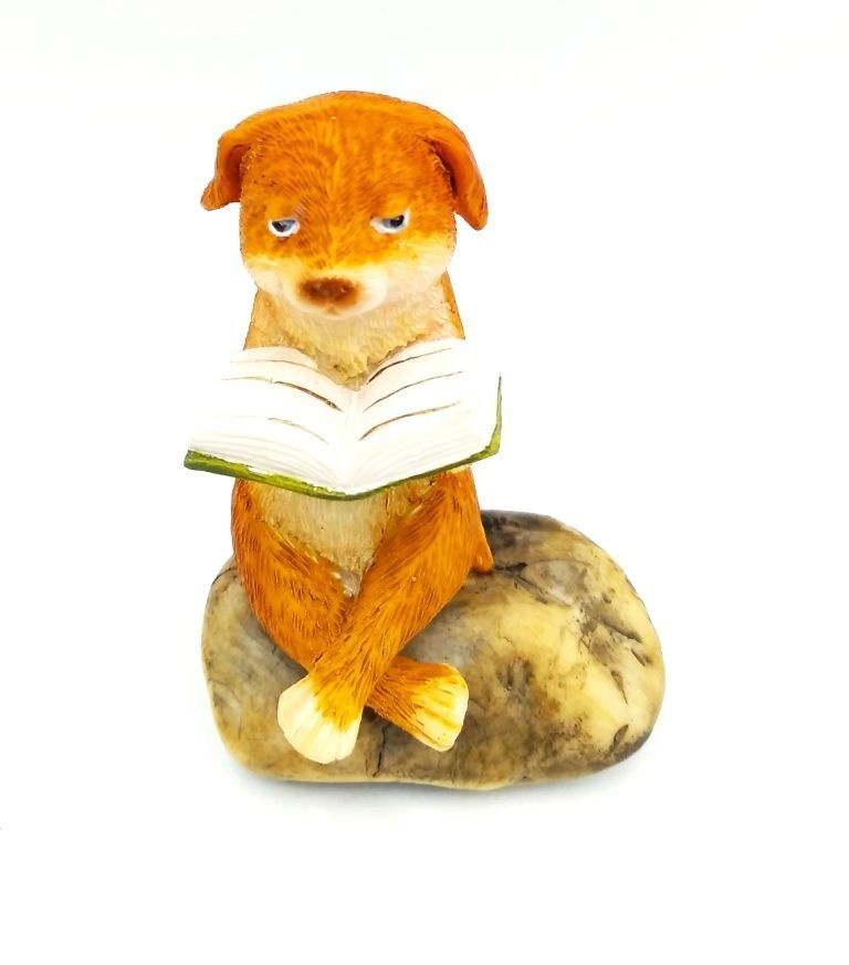 Статуэтка фигурка Собака Щенок Ученик 7 см полимерная. Сувенир для интерьера, декора дома. Подарок на #1