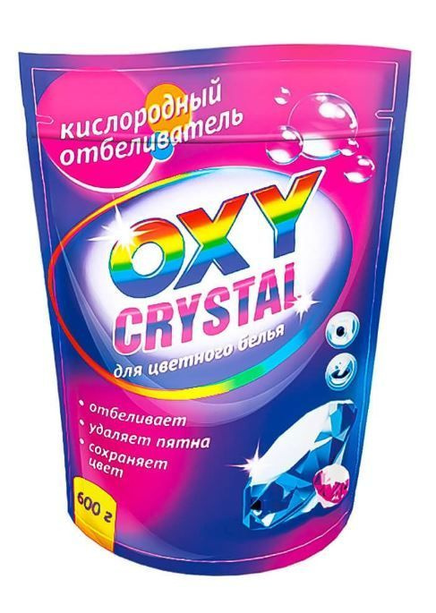 Oxy crystal Кислородный отбеливатель для цветного белья, 600 г  #1