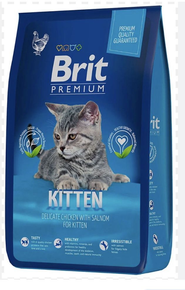 Сухой корм Brit Premium Cat Kitten с курицей для котят 400 г #1