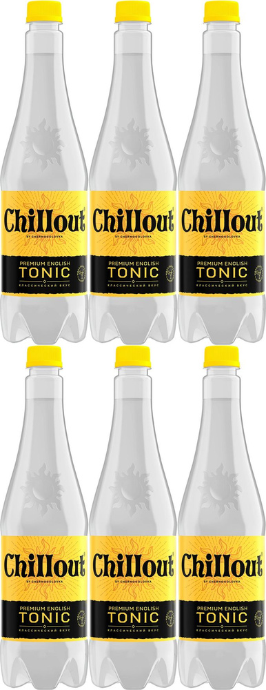 Газированный напиток Chillоut Premium English Tonic 0,9 л, комплект: 6 упаковок по 0.9 л  #1