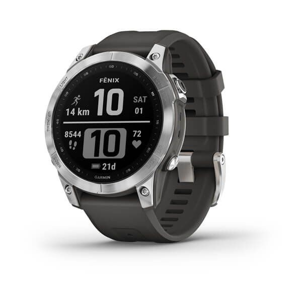 Смарт-часы Garmin Fenix 7 Silver/Graphite, спортивные 010-02540-01 #1