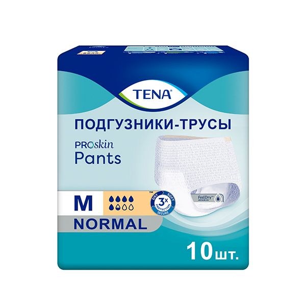Подгузники-трусы Tena ProSkin Pants Normal Medium, объем талии 80-110 см, 10 шт.  #1