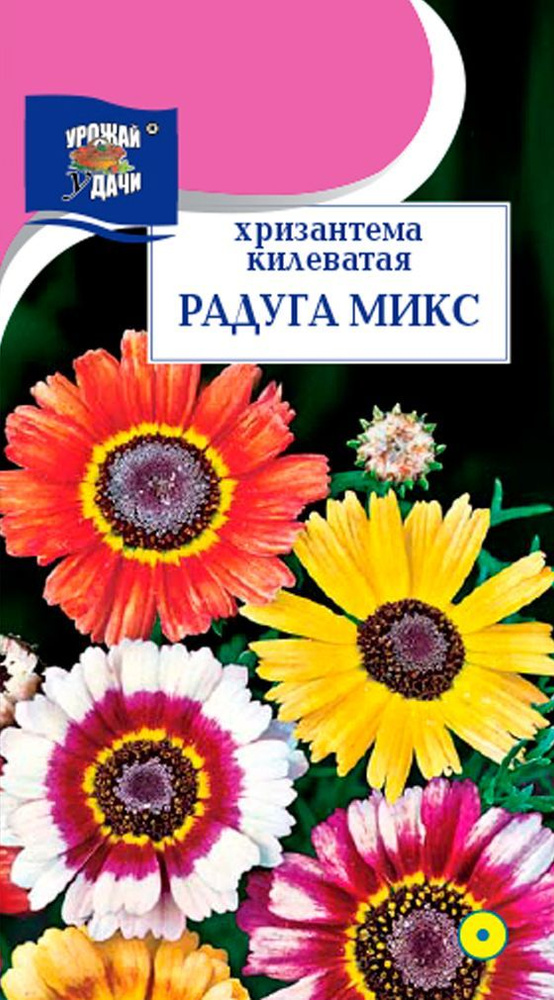 Хризантема килеватая РАДУГА МИКС (Семена УРОЖАЙ УДАЧИ, 0,2 г семян в упаковке)  #1