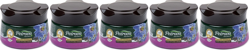 Крем-стайлинг для волос Petrova Экстраобъем с маслом семян черного тмина, комплект: 5 упаковок по 140 #1