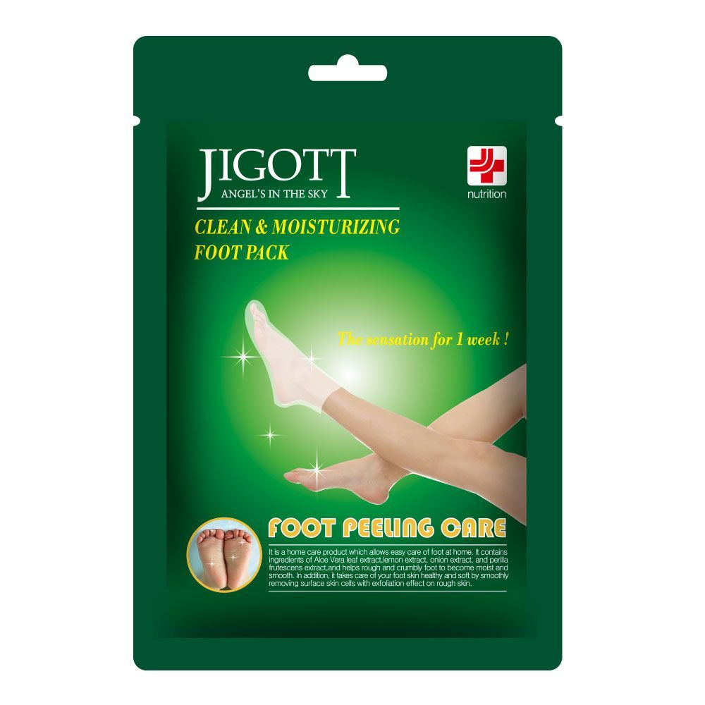 Jigott Пилинг-носочки для ног Clean&Moisturizing Foot Pack, 15 гр. #1