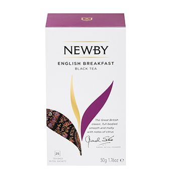 Чай черный "Английский завтрак" Newby Teas 25 х 2 г, Индия -1 шт. #1