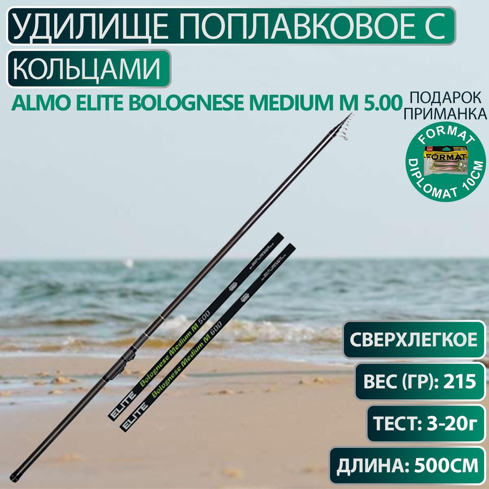 Удилище поплавковое с кольцами Salmo Elite BOLOGNESE MEDIUM M 5.00 (5503-500)  #1