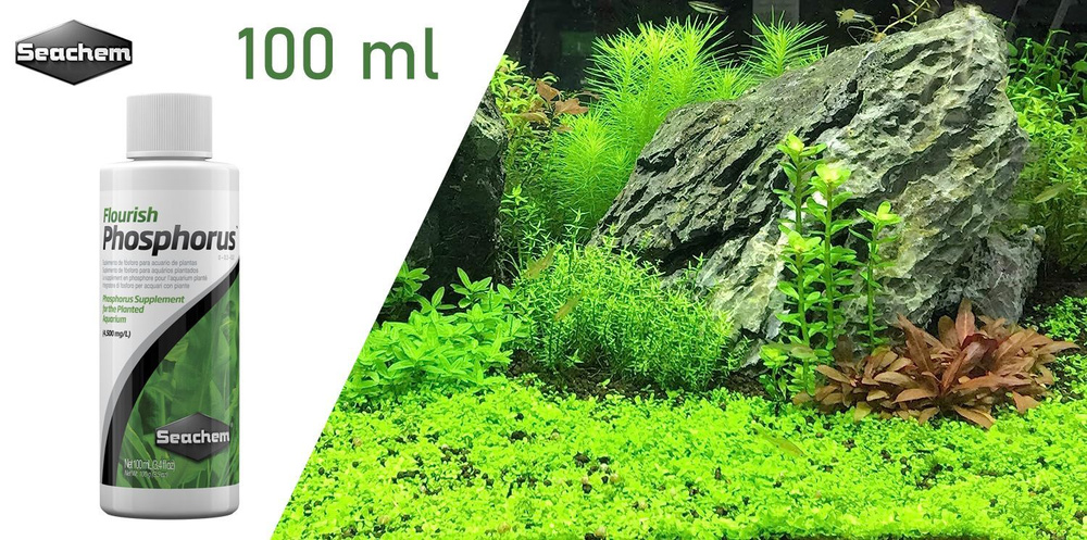 Seachem Flourish Phosphorus 100мл. на 3200л - добавка фосфата калия, расход 2,5мл. на 80л.  #1