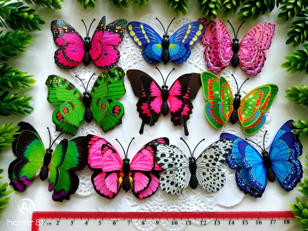 Декоративные бабочки для интерьера и декора купить