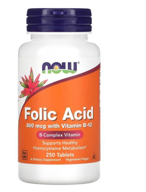 Now Foods Folic Acid 800 мкг 250 таблеток #1