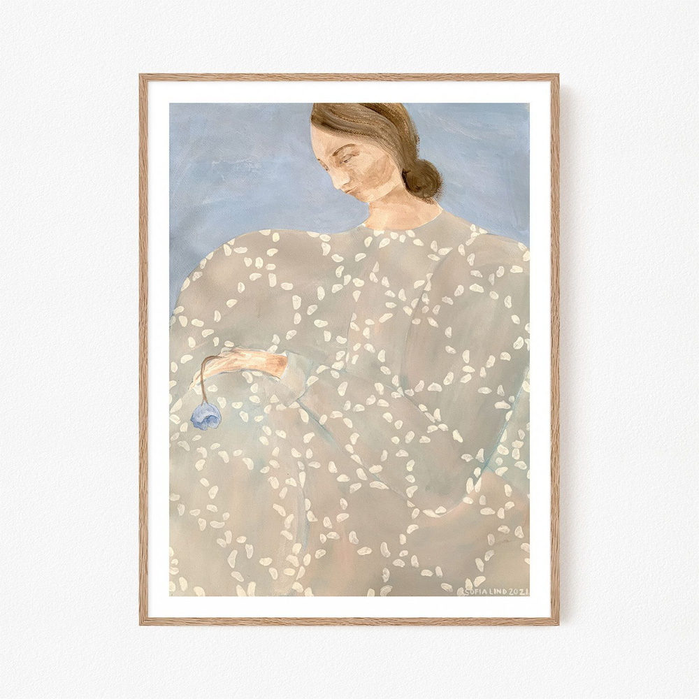 Постер "Blue Flower Sofia Lind", 21х30 см #1