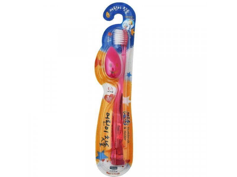 Misorang Toothbrush Детская зубная щетка розовая #1