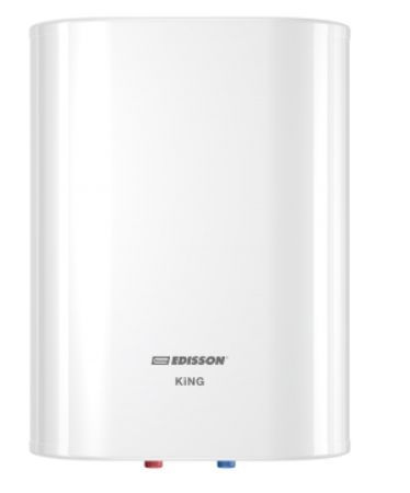 Водонагреватель накопительный электрический Edisson King30 V (плоский), 30 л, белый  #1