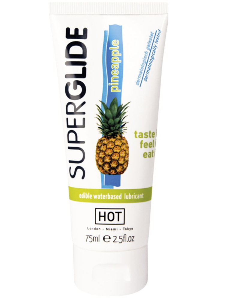 Superglide Pineapple съедобный лубрикант со вкусом ананаса 75 мл. #1