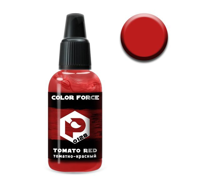 Pacific88 Aero COLOR FORCE Краска для аэрографа Томатно-красный (Tomato red),18 ml  #1