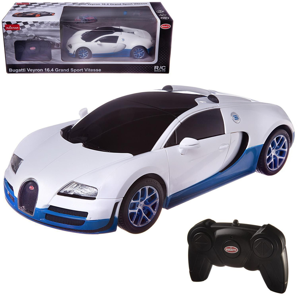 Машина радиоуправление 1:18 Bugatti Veyron Grand Sport Vitesse, цвет белый 53900W  #1