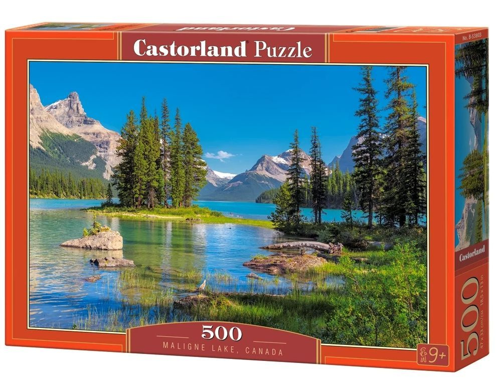 CastorLand Пазл Озеро Малайн, Канада, 500 деталей #1