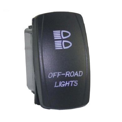 Выключатель дополнительной оптики OFF ROAD LIGHTS синяя #1