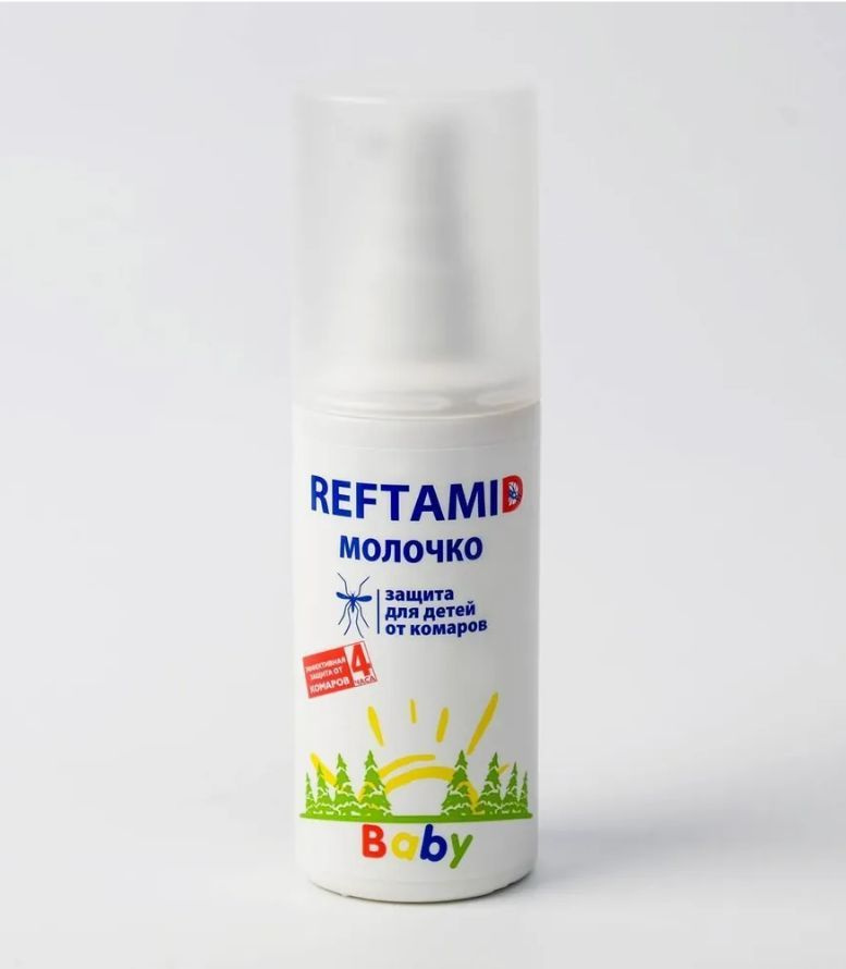 Молочко-спрей от комаров REFTAMID Baby детский 100мл #1