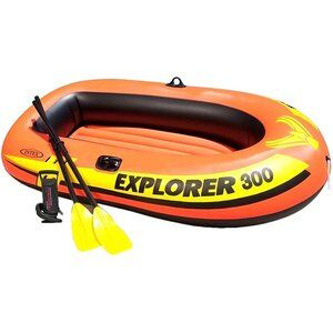 Надувная лодка Explorer-300-Set трехместная 211*117*41 см + насос и весла  #1