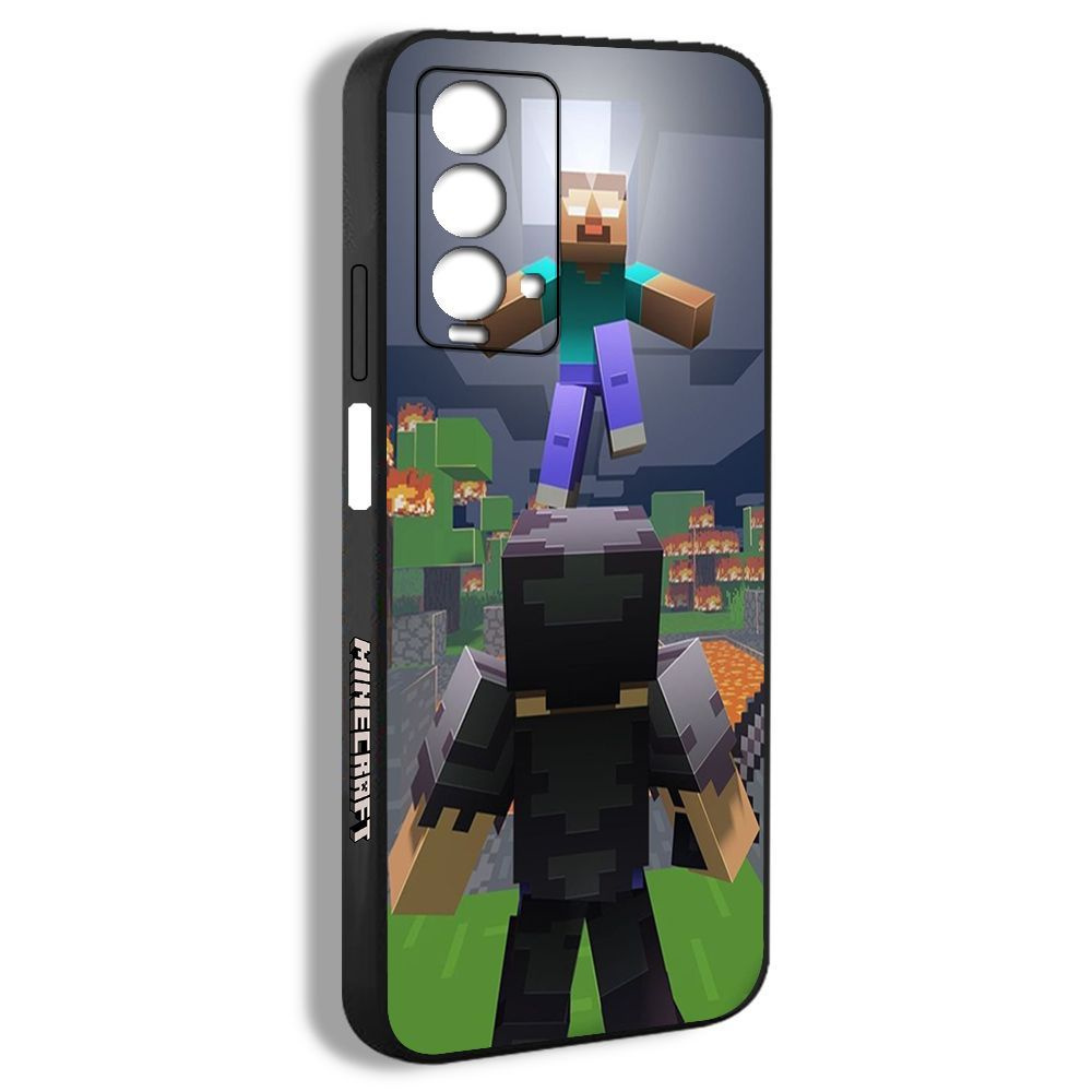 чехол для смартфона Подходит для Xiaomi Redmi 9T Minecraft рисунок винтаж Арт FFU06  #1