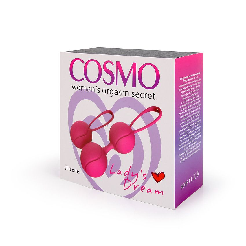 Вагинальные шарики Cosmo Lady's Dream 2в1, 3,4см (40г.); 3,4см х2 (80г.) #1