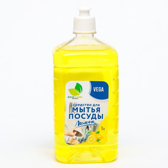 ECO LINE COMPANY, Средство для мытья посуды "VEGA лимон", 1 литр #1