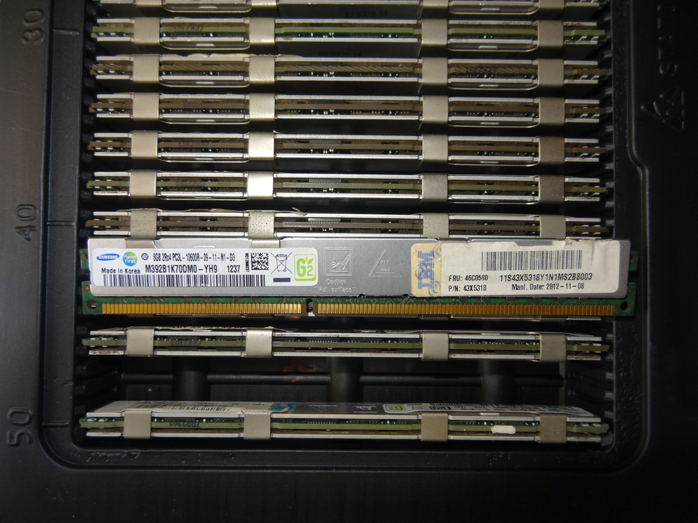 Оперативная память Оперативная память Серверная память DDR3 8GB ECC REG 2Rx4 PC3L-10600R 1.35v M392B1K70DM0-YH9 #1