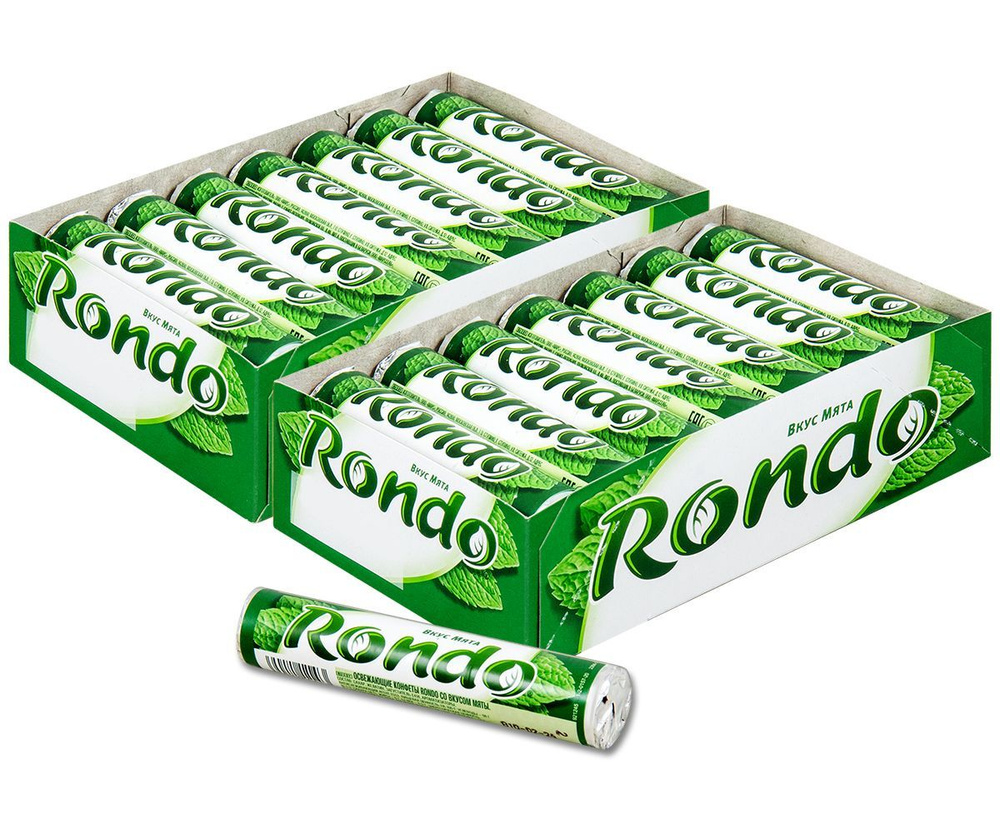 Конфета освежающая Rondo Мята, 30 г, 28 шт. #1